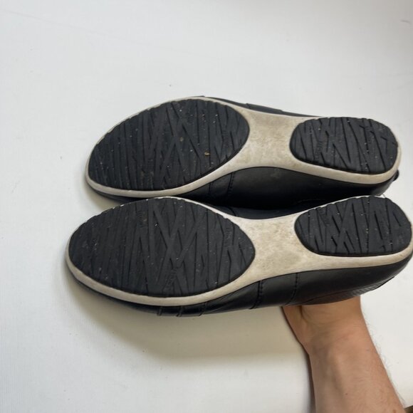 VTG Y2K 90s Lacoste Sport Black Leather Sneakers Straps Women’s Sz 9 US Retro - Picture 6 of 14